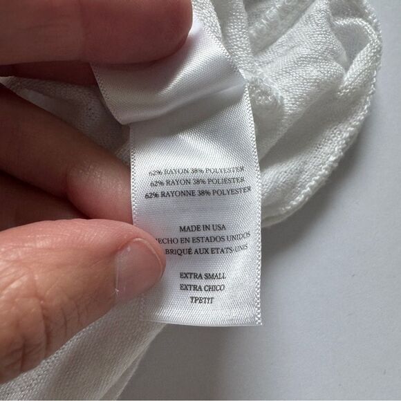 Rails White Aden Long Sleeve Top Size X-Small NWT - Picture 7 of 7